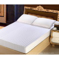 Manufacturers of White Single Cotton Fitted Sheet Stripe Style For hotel and Home